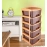 5tier Plastic Modular Drawer System For Multiple Use | Brown