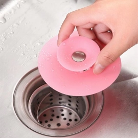 Creative 2 In 1 Silicone Sewer Sink Sealer Cover Drainer | Multicolour
