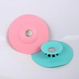 Creative 2 In 1 Silicone Sewer Sink Sealer Cover Drainer | Multicolour