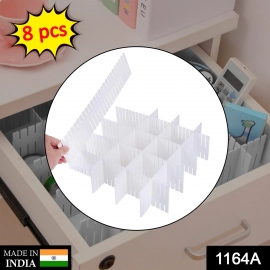 Adjustable Drawer Dividers Organiser Separator | 8 Pcs