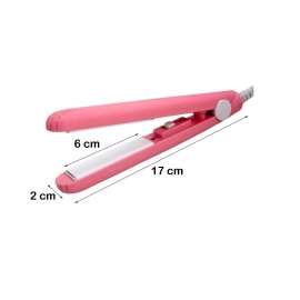 Mini Portable Electronic Hair Straightener and Curler