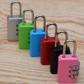 Round Resettable Code Number Padlock