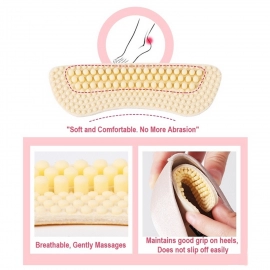 Fabric Sticky Shoe Back Heel Insoles Protector Liner