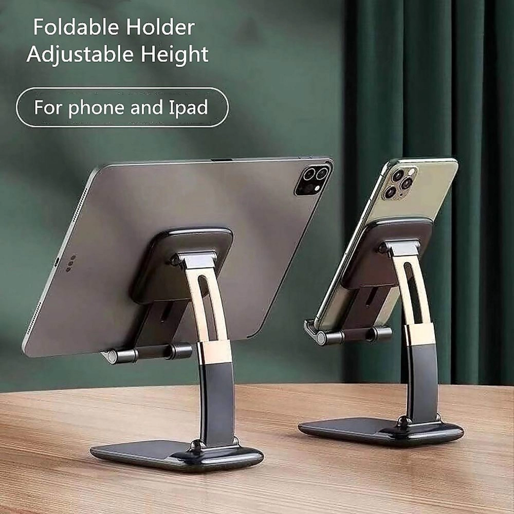Phone Holder for Table, Foldable Universal Mobile Stand for