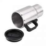 12V Car Charging Electric Kettle Mug | Silver