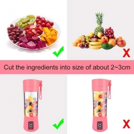 Portable USB Electric Juicer | 6 Blades | Protein Shaker