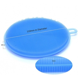 Silicone Dish Scrubber Sponge Mildew Free, Non Stick, Heat Resistant