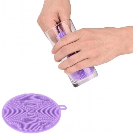 Silicone Dish Scrubber Sponge Mildew Free, Non Stick, Heat Resistant