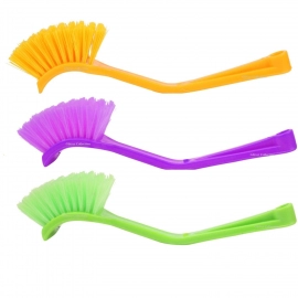 Plastic Wash Basin | Toilet Seat Cleaning Brush | Multicolour