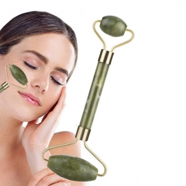 Smooth Facial Roller and Massager Natural Massage Jade Stone