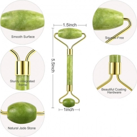 Smooth Facial Roller and Massager Natural Massage Jade Stone