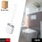 Silicone Toilet Brush with Holder Stand for Bathroom Cleaning