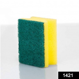 Scrub Sponge 2 in 1 Pad for Kitchen, Sink, Bathroom Cleaning Scrubber