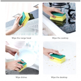 Scrub Sponge 2 in 1 PAD for Kitchen, Sink, Bathroom Cleaning Scrubber