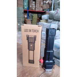 Portable 3w Rechargeable Torch LED Flashlight Long Distance Beam Range