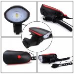 Rechargeable Bicycle LED Bright Light with Horn Speaker