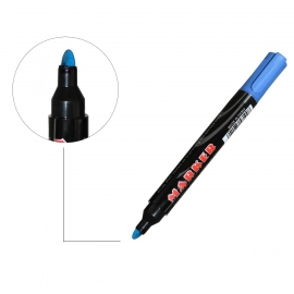 Blue Permanent Markers for White Board | Pack Of 12 