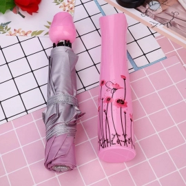 Rose umbrella Lightweight Waterproof UV Protection Mini Folding Creative Rose Flower Case