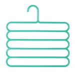 Multipurpose Multi-Layer 5-in-1 Plastic Hanger Clothes Organiser