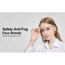 Multipurpose Clear Face Shield Anti fog Anti Scratch Protective Fashion Wear For Men