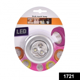 3 Led Cordless Stick Tap Wardrobe Touch Light Lamp