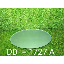 Oval Frame Less Mirror Wall Sticker for Dressing