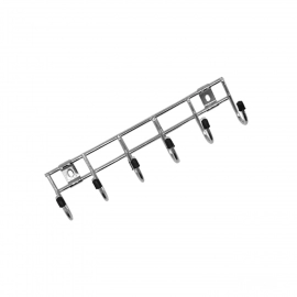 Multipurpose Stainless Steal Hanger Strip Hooks (6 Pin)