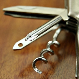 Outdoor Cutlery Picnic Tableware Stainless Steel 5-in-1