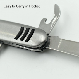 Outdoor Cutlery Picnic Tableware Stainless Steel 5-in-1