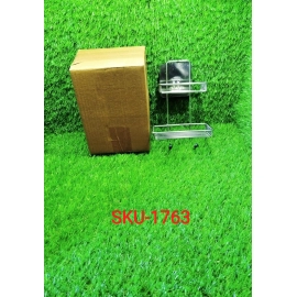 Kitchen Bathroom Soaps Storage Rack with 2 Hook for Home