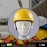 Yellow Plastic Hard Hat Construction Cap (1Pc Only)