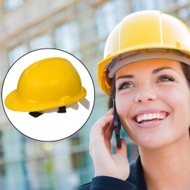 Yellow Plastic Hard Hat Construction Cap (1Pc Only)