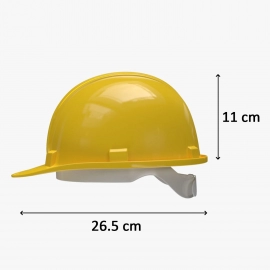 Yellow Plastic Hard Hat Construction Cap (1Pc Only)