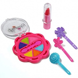 Beauty Make up Set for Kids Girls with Fold-able Suitcase (Multicolour)