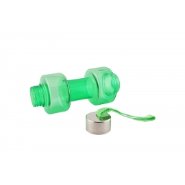 Steel Cap Plastic water Dumbbells Bottle