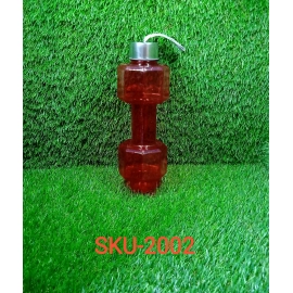 Steel Cap Plastic water Dumbbells Bottle