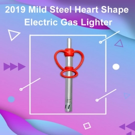 Mild Steel Heart Shape Electric Gas Lighter