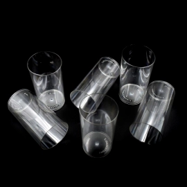 6 Pcs Large Plastic Glass 300Ml used in all kinds of kitchen and official purposes