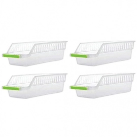 Kitchen Plastic Space Saver Organizer Basket Rack | 4 pcs