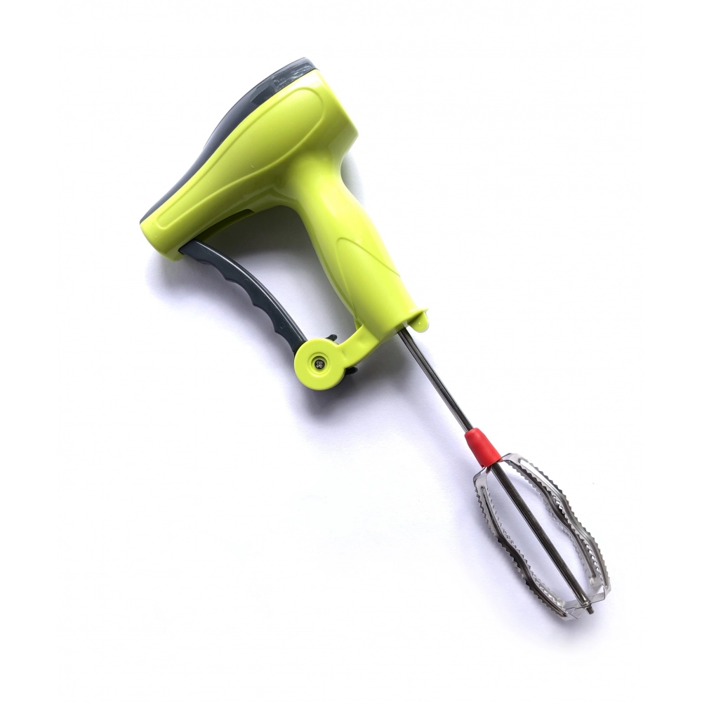 Power-Free Manual Hand Blender With Stainless Steel Blades