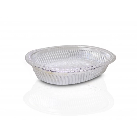 Multipurpose Royal Design Oval Silver Gift Tray