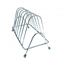 Stainless Steel Square Plate Rack Stand Holder for Kitchen