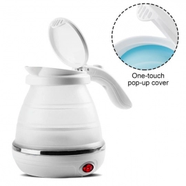 Silicone Foldable Collapsible Electric Water Kettle Camping  Boiler