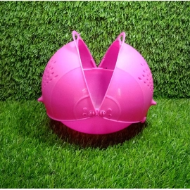 Plastic Revolving Multi Functional Rice, Vegetable Fruit Wash Basket Bowl