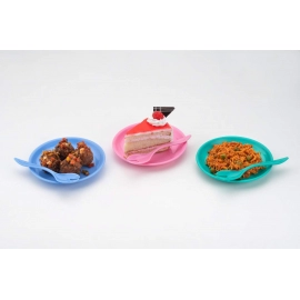 Multipurpose Snack Set 3 pcs | Spoon, Bowl and Dish