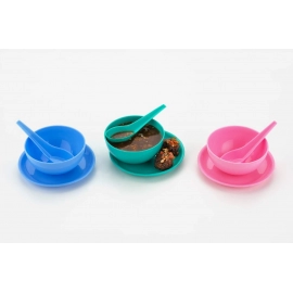 Multipurpose Snack Set 3 pcs | Spoon, Bowl and Dish