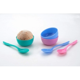 Multipurpose Snack Set 3 pcs | Spoon, Bowl and Dish