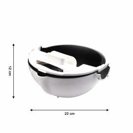 Premium Portable 7 in 1 Multifunction Magic Rotate Vegetable Cutter With Drain Basket