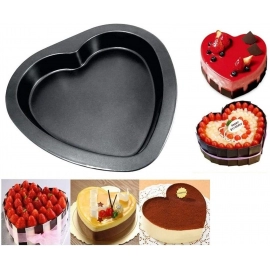 Heart Shape Cake Mould Non Stick  Steel 1 kg Cake Baking Tray | 23cm