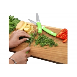 Stainless Steel Knife and Peeler Set with Stand | 6 Pcs